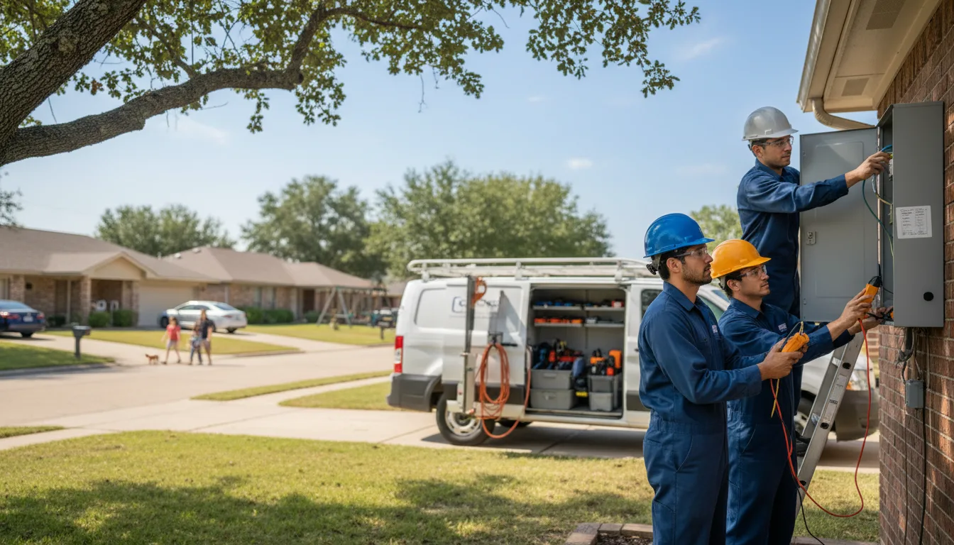 Certified electrician providing emergency electrical services in Larchwood, IA